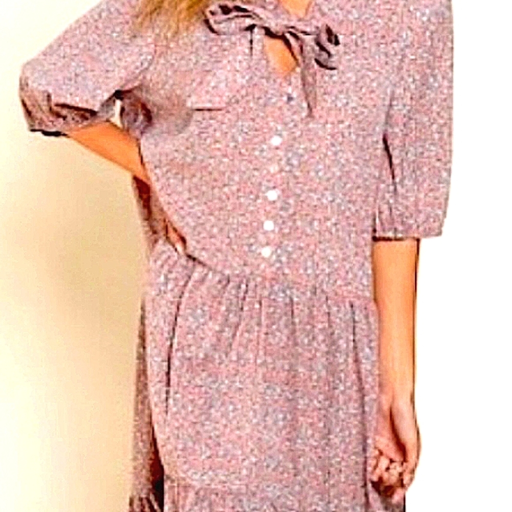 50. POL Ditzy Bean Floral MIDI Dress - Picture 5 of 15